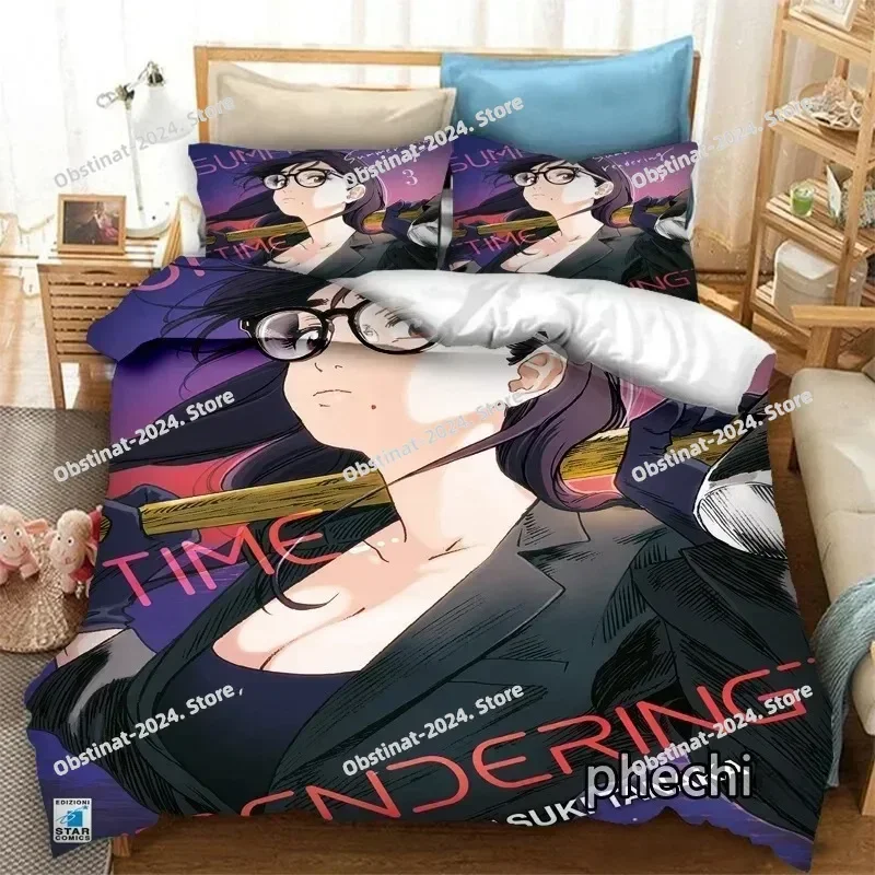 Fashion 3D Print Anime Summer Time Rendering  Bedding Set Duvet Covers Pillowcases Comforter Bedding Sets Bedclothes