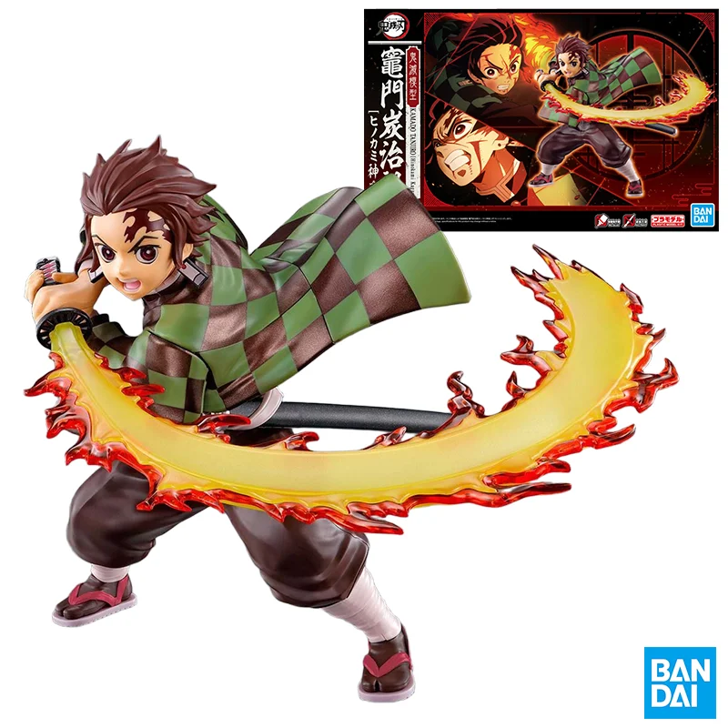 

Bandai Original Demon Slayer: Kamado Tanjiro [Hinokami Kagura] Фигурка в сборе Модель игрушки Коллекционная модель Украшения