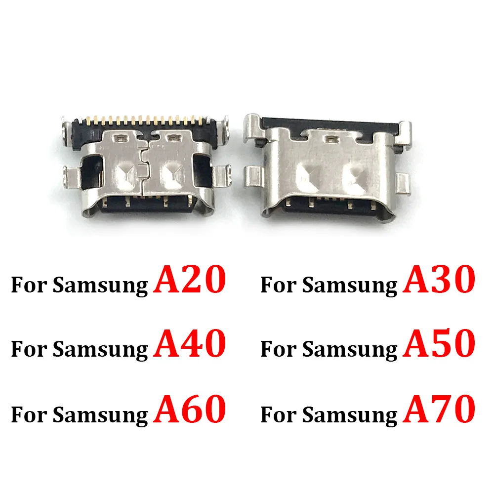 

100 Pcs Micro USB Charging Port Jack Socket Charger Connector For Samsung A20 A30 A40 A50 A60 A70