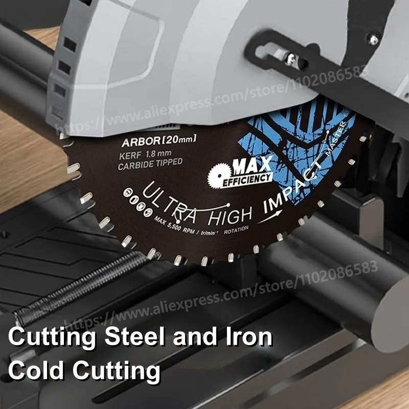 1 قطعة قرص قطع الصلب والمعادن شفرة منشار دائري ، كيرف رقيق ، شفرة كربيد يميل لحديد الزاوية ، قضيب ملولب ، قناة EMT