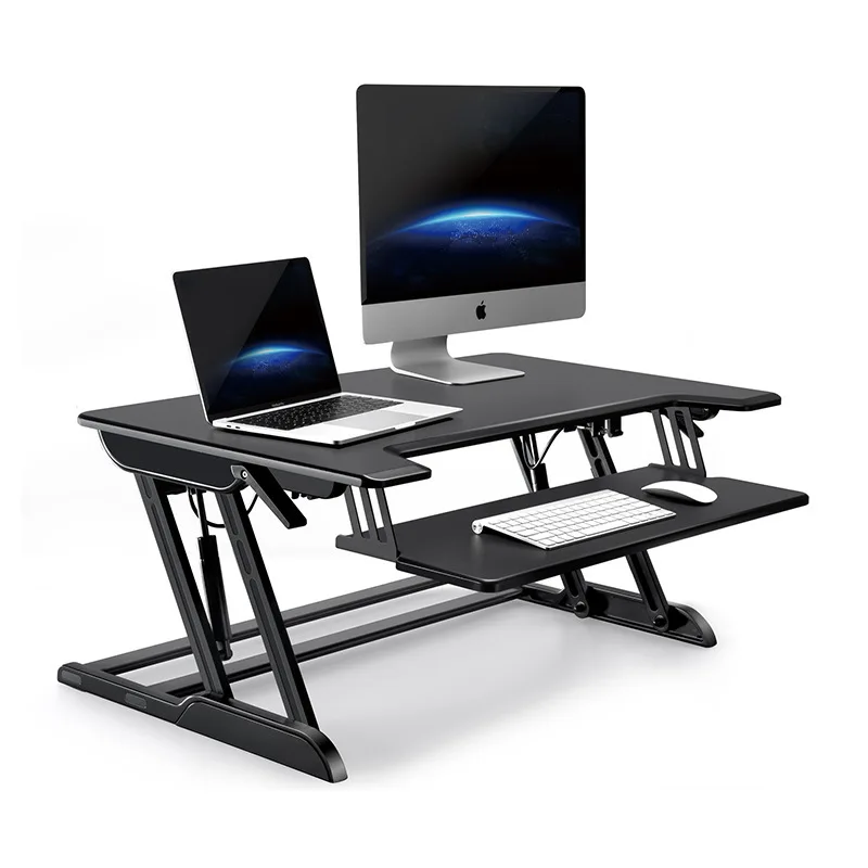 

Standing Office Lift Desktop Computer Laptop Desk Folding All-in-One Computer Stand