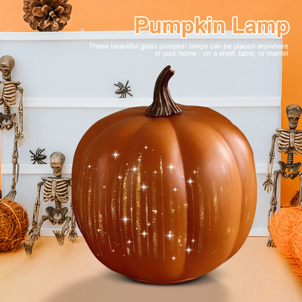 Twinkle Light Pumpkins with Timer Starry Night Pumpkins Twinkle LED Light Pumpkins for Halloween Party Gift Light Up Home Decor
