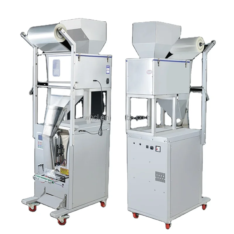 Pillow Bag Packaging Machine for 200g 1kg Food Products-for Coffee Beans Masala Dry Spice Rice Sachet Powder Granule Wrapping