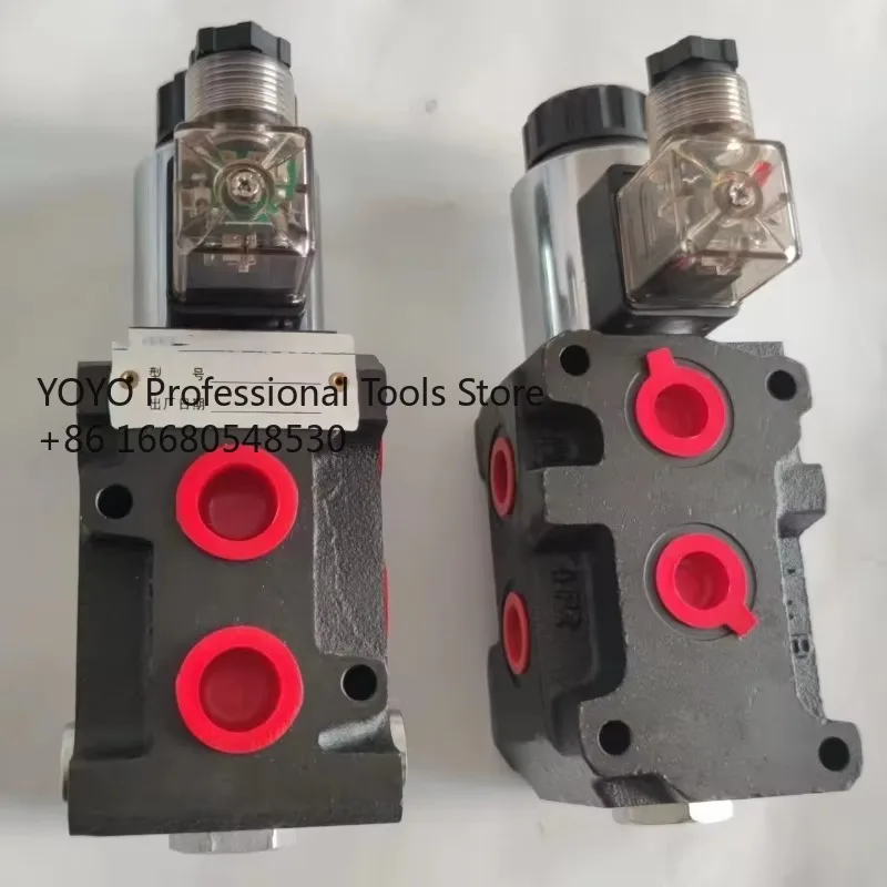 y6sGJEM Hydraulic Solenoid Diverter Selector Valve 1/2 50L/Min  12V