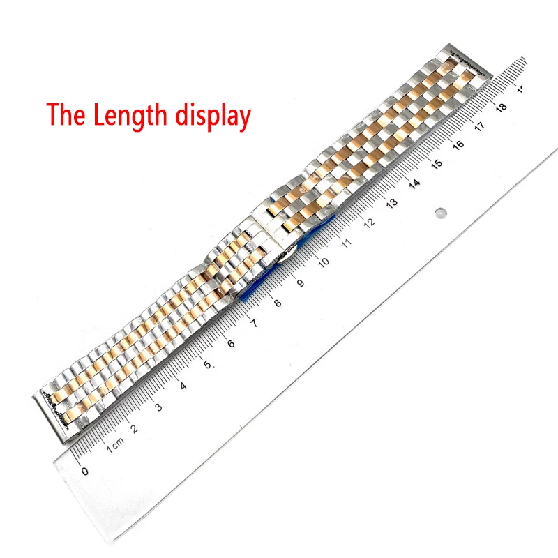 18 19 20 21 22mm For Longines Mido Curved End Stainless Steel Watchband Butterfly Buckle fit any men\'s Watch band Strap Bracelet