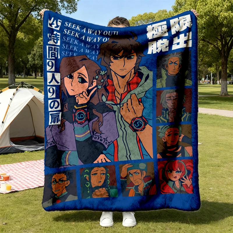 PRE-ORDER, Zero Escape 999 Unisex Warm Blanket Soft Blanket Comfy