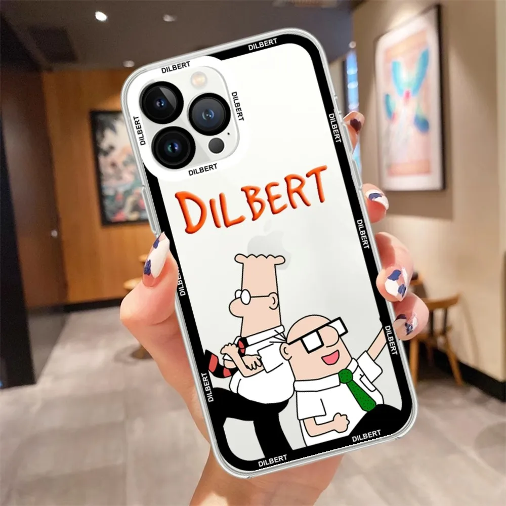 Comics D-Dilbert custodia per telefono Cartoon per Samsung A 73 72 71 70 53 52 51 32 custodia trasparente