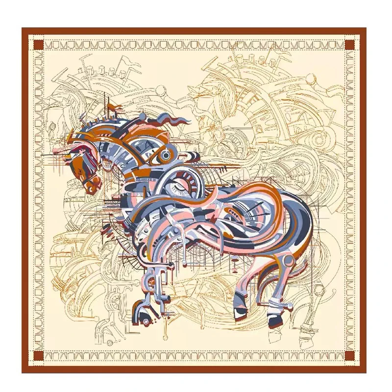 

Mulberry Silk Scarf 90x90 Hand Rolled Silk Scarf Luxury Designer Shawls Head Hair Neck Decoration Summer Mother Christmas Gift