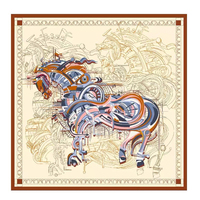 Mulberry Silk Scarf 90x90 Hand Rolled Silk Scarf Luxury Designer Shawls Head Hair Neck Decoration Summer Mother Christmas Gift