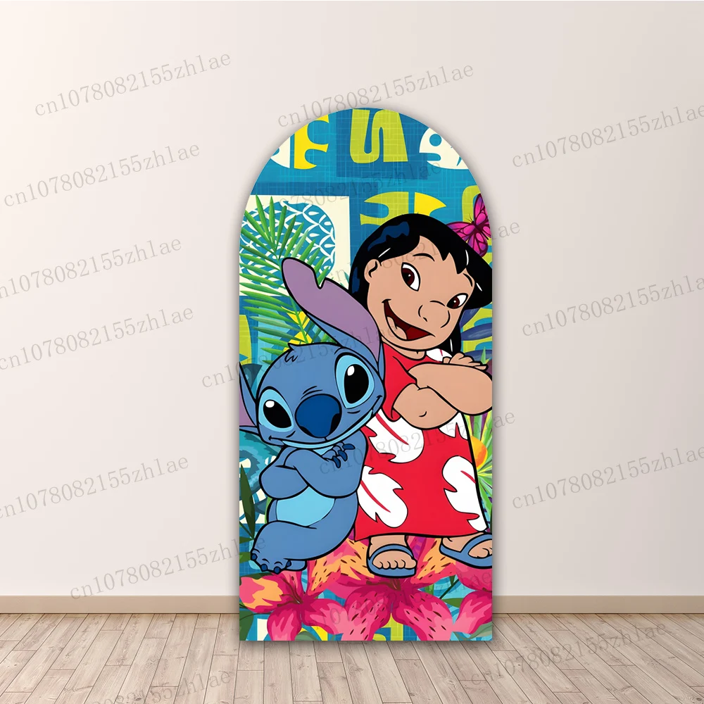 Lilo & Stitch Birthday Party Arch Photo Backdrop Baby Shower Photography Backdrop Banner Photo Background ﻿