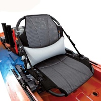 Aluminium Backrest Back Support Outdoor Chair Paddle Float Boat Canoe Seat Bleacher Adjustable Inflatable Kayak Seat Cushion