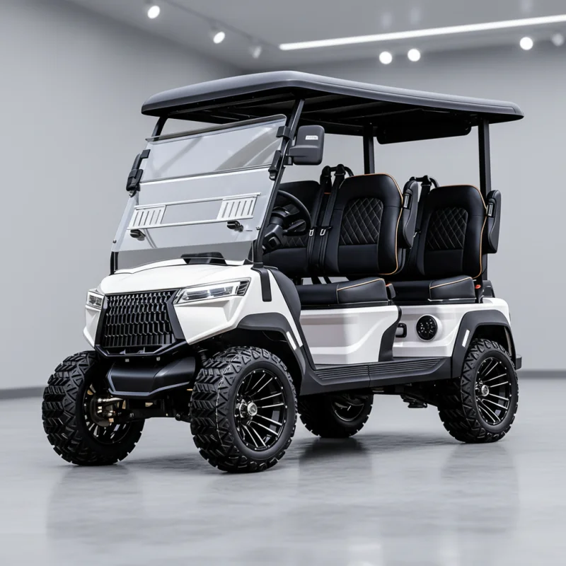 2026 New Design Electric Golf Cart 4WD Off Road Golf Buggy 60V 72V Lithium Battery Hunting Golf Carts for Outdoor Sport
