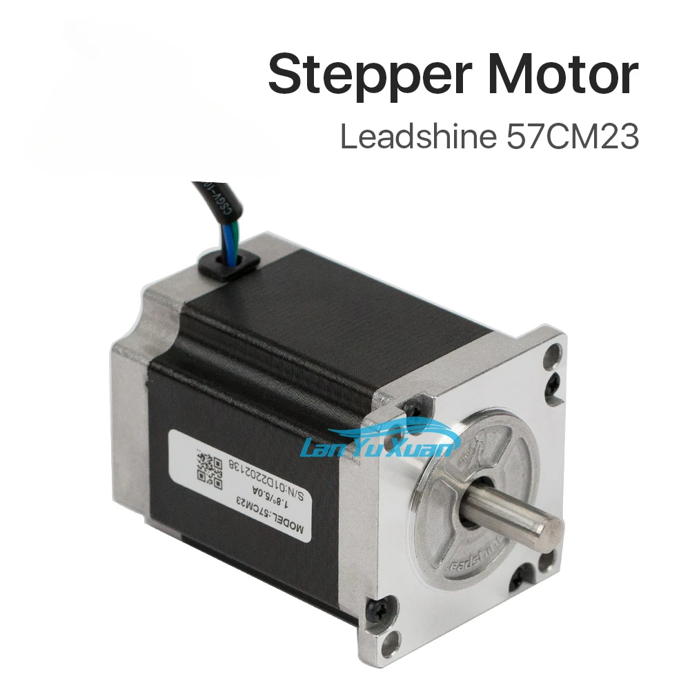 

Cloudray Leadshine 2 Phase Stepper Motor 57CM23 for NEMA23 5.0A 2.3NM Length 76mm Shaft 8mm Co2 Laser Engraving Machine