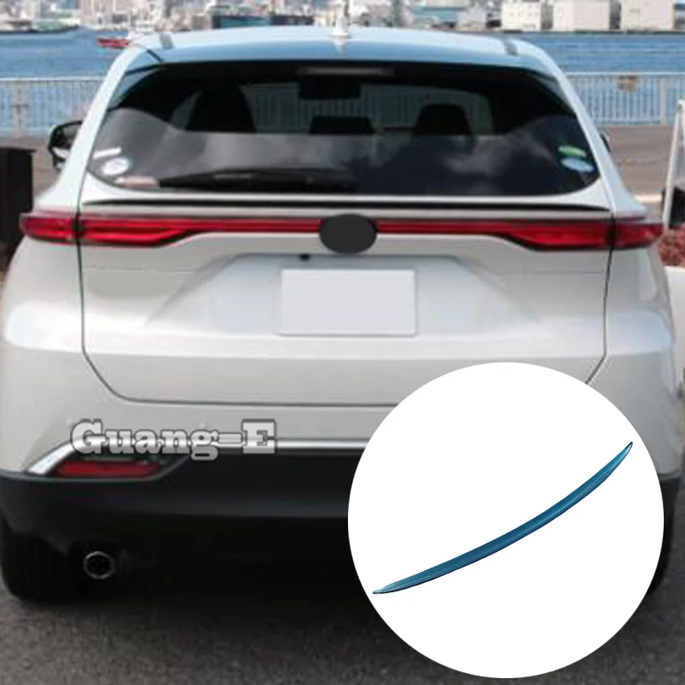 ABS Plastic Car Tail Wing Trim Rear Trunk Cover Spoiler Frame Exterior Accessories For Toyota Venza/Harrier 2021 2022 2023 2024