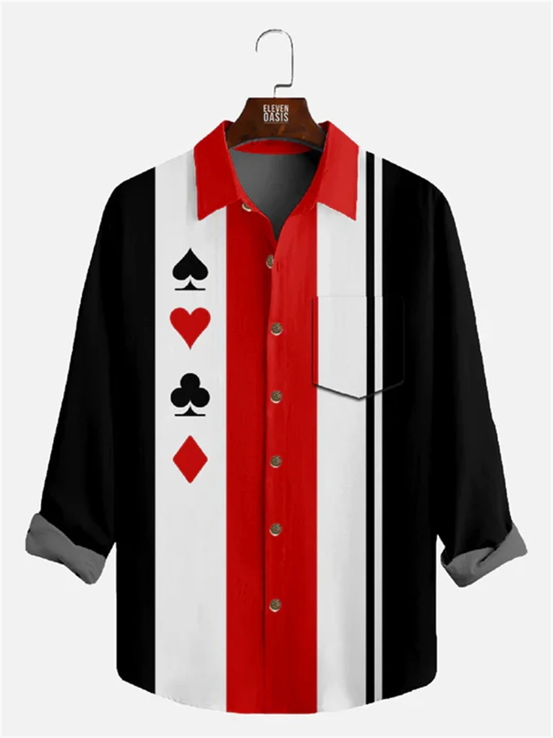 

New Popular Shirts For Men 3d Printed Casual Personality Tops Fashion Casual Oversized Long Sleeve Shirts Women Holidy Blouses