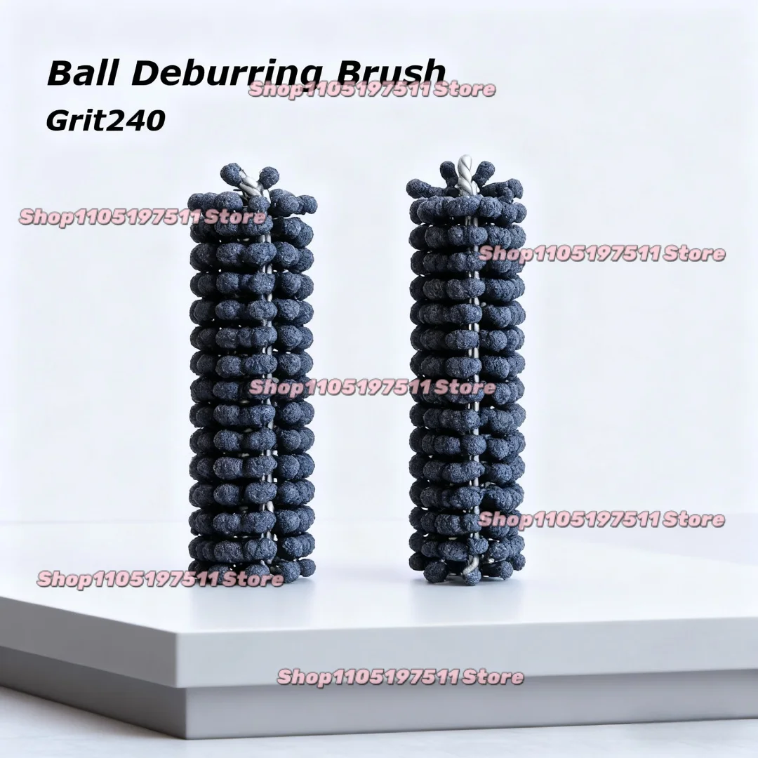 1pcs Grit240 Abrasive Ball Deburring Brush Inner Hole Grinding Head Pipe Polishing Brush Tube Cleanin Brush Dia5~65mm