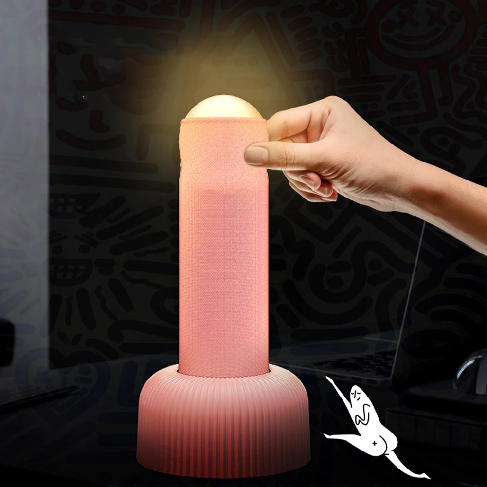 New Small Novelty Creative Handheld Night Light Rechargeable Timing Sleeping Nightlights Touch Control Beside Lamp For Bedroom