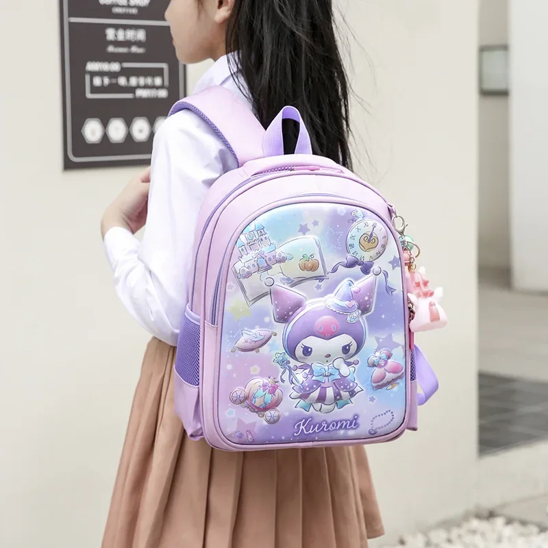 Sanrio Kulomi's new breathable childlike student schoolbag, girls' spine protection and burden reduction, cute backpack.