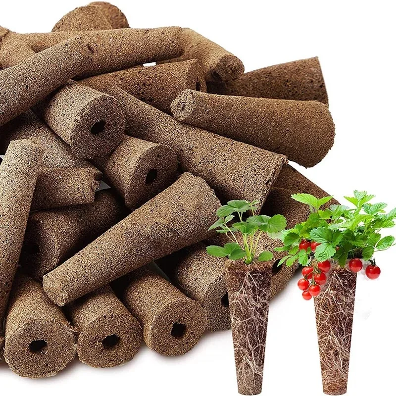 Esponjas de Cultivo de Semillas (50/100 Unidades), Esponjas de Repuesto para el Crecimiento de Raíces, Inserciones para Germinación de Semillas, para Cultivo Hidropónico y Plantación en Jardín