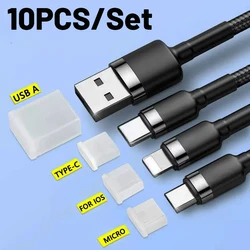 Universal Dust Plug Protection Cap for iPhone Type C Micro USB A Male Data Cable Charging Port Dust Protection Accessories