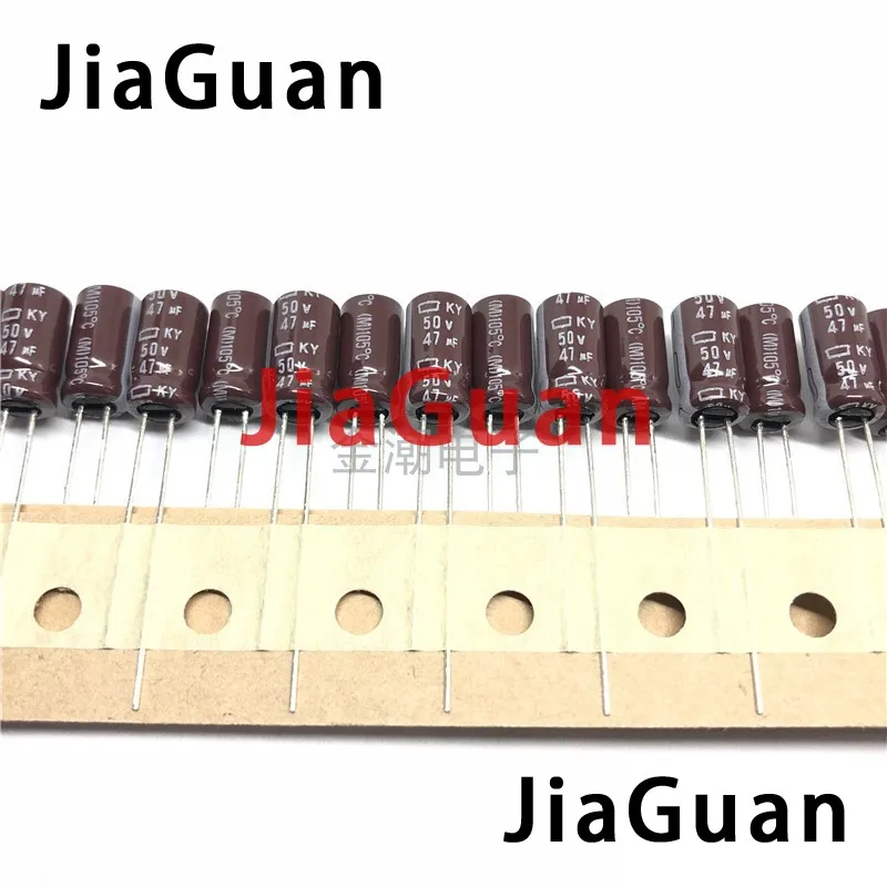 50個新CHEMI-CON日本ky 50V47UF 6.3 × 11ミリメートル電解コンデンサ47uf 50v ncc ky 50v 47uf