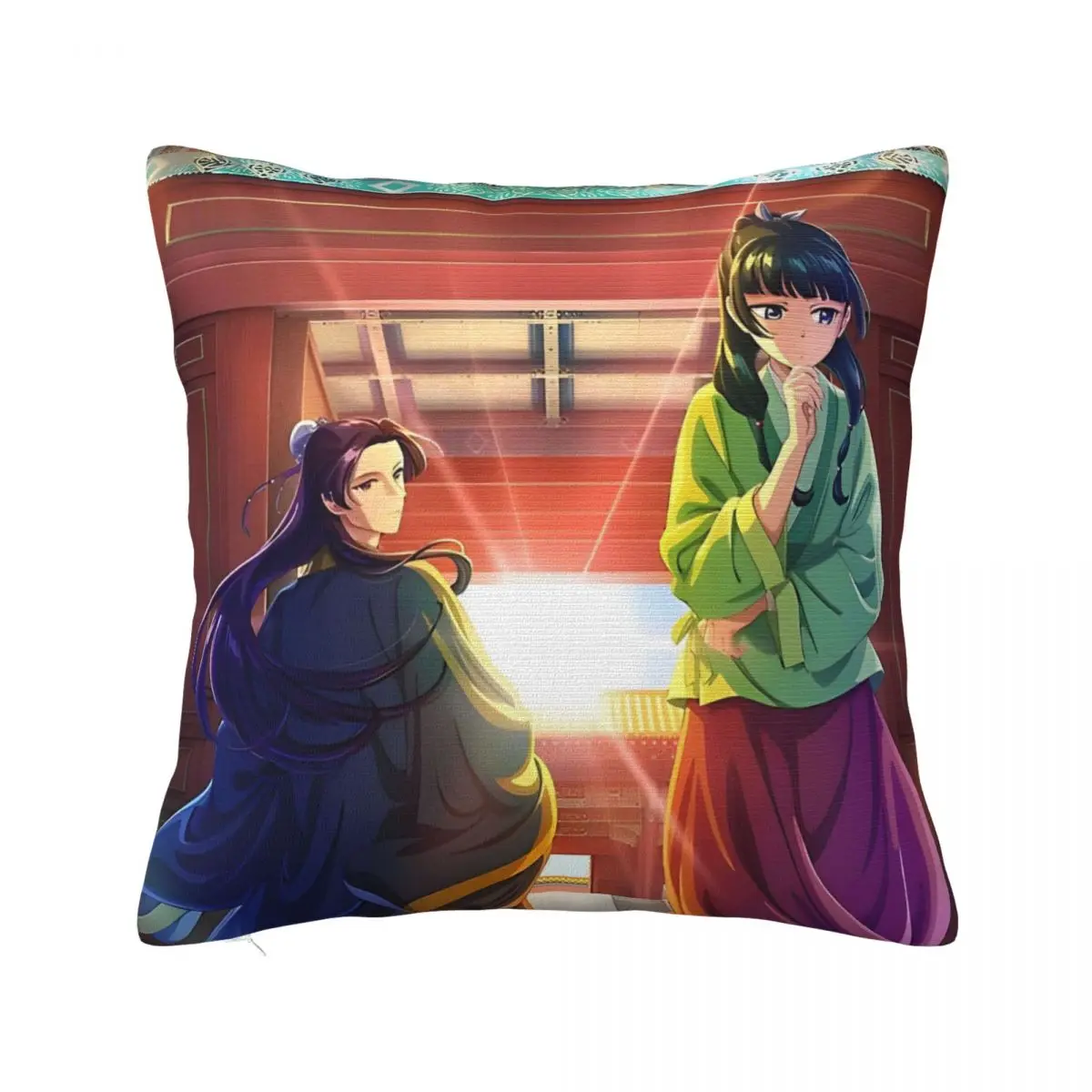 Pillow Cover The Apothecary Diaries Maomao Pattern Cushion Cover Kawaii Pillow Case For Living Room Chair Pillowcases