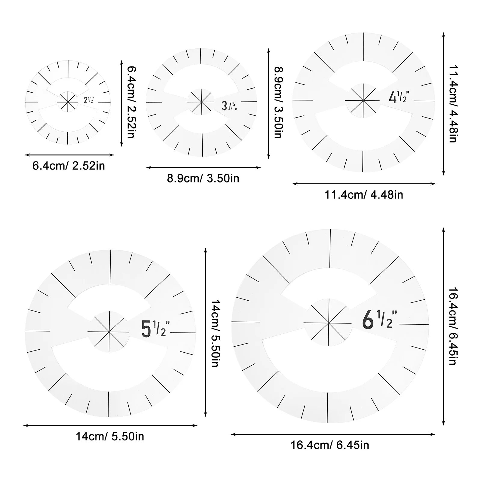 5 قطعة مسطرة خياطة اللحف الأكريليك خليط لتقوم بها بنفسك قالب متين مقاومة للاهتراء قياس دقيق لوازم الخياطة مسطرة الخياطة