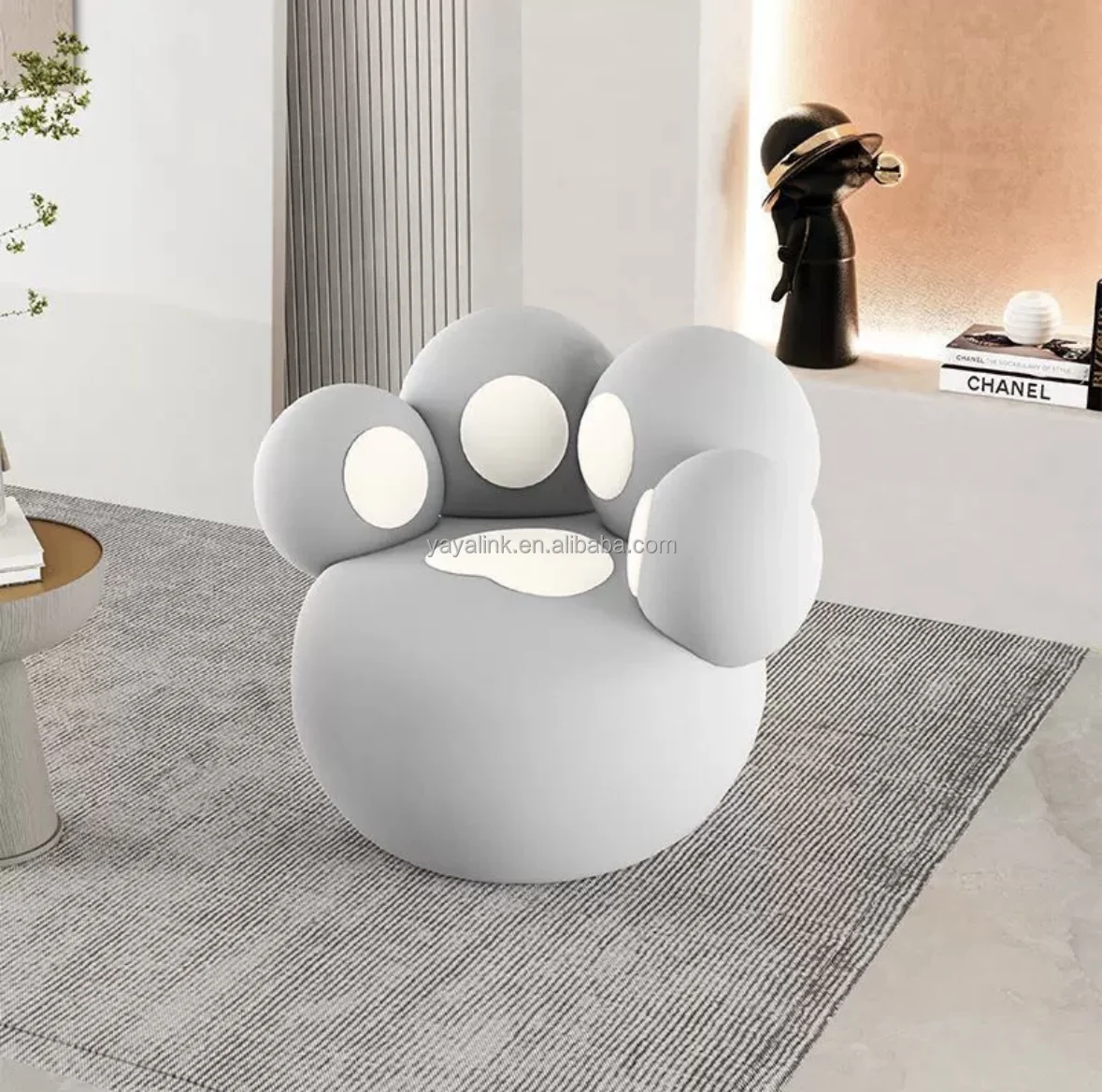

Gold Seller Lazy Sofa Living Room Cloth Dining Chairs Salon Leisure Makeup Sofa Chair for Sale