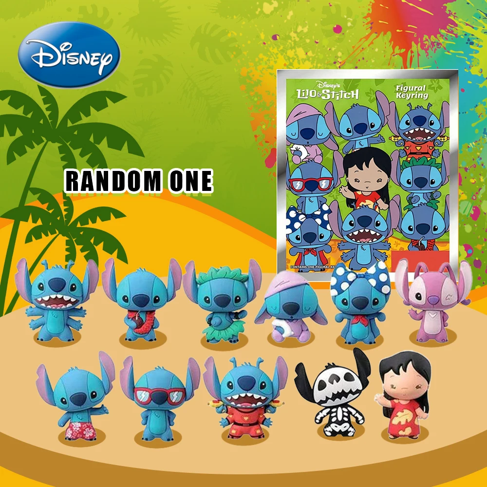 Stitch Officially Licensed Blind Box Figural Keyring Random PVC Bag Gift 1Pc Disney