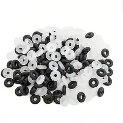 100/300pcs Silicone Rubber Stopper Rings Clear Rubber O Rings Rubber Spacer Beads For DIY Fashion Jewelry Making Accessories