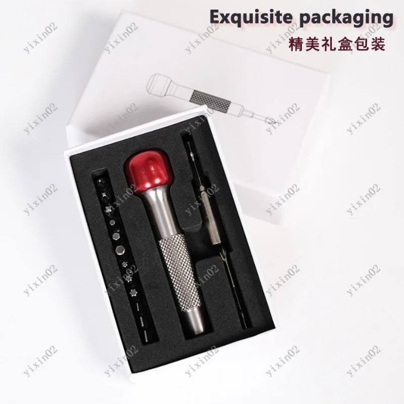 

EDC Lollipop Style Screwdriver Magnetic Multi Tool S2 Bits Stainless Steel for Home Bicycle