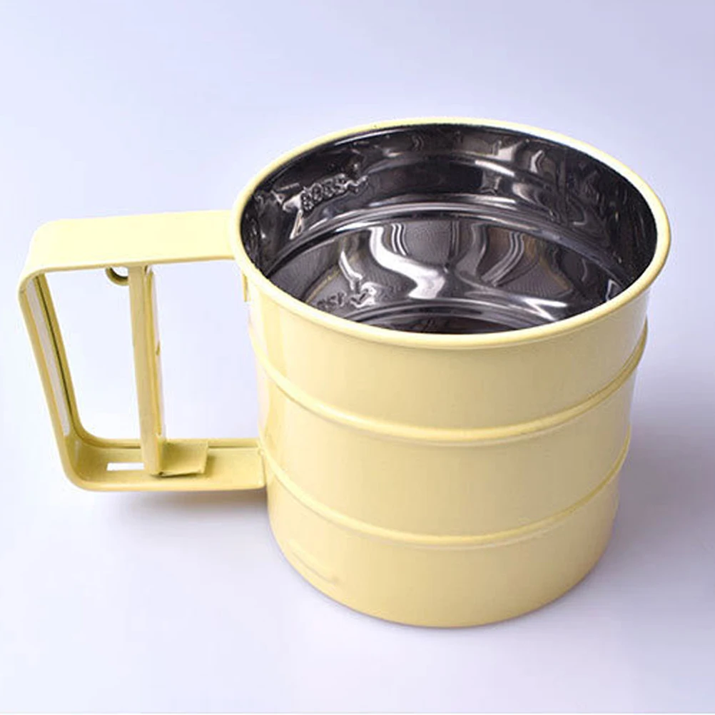 

Handheld Flour Sieve Sifter Mesh Cake Baking Filter Sifting Tool Stainless Steel Powdered Net Strainer