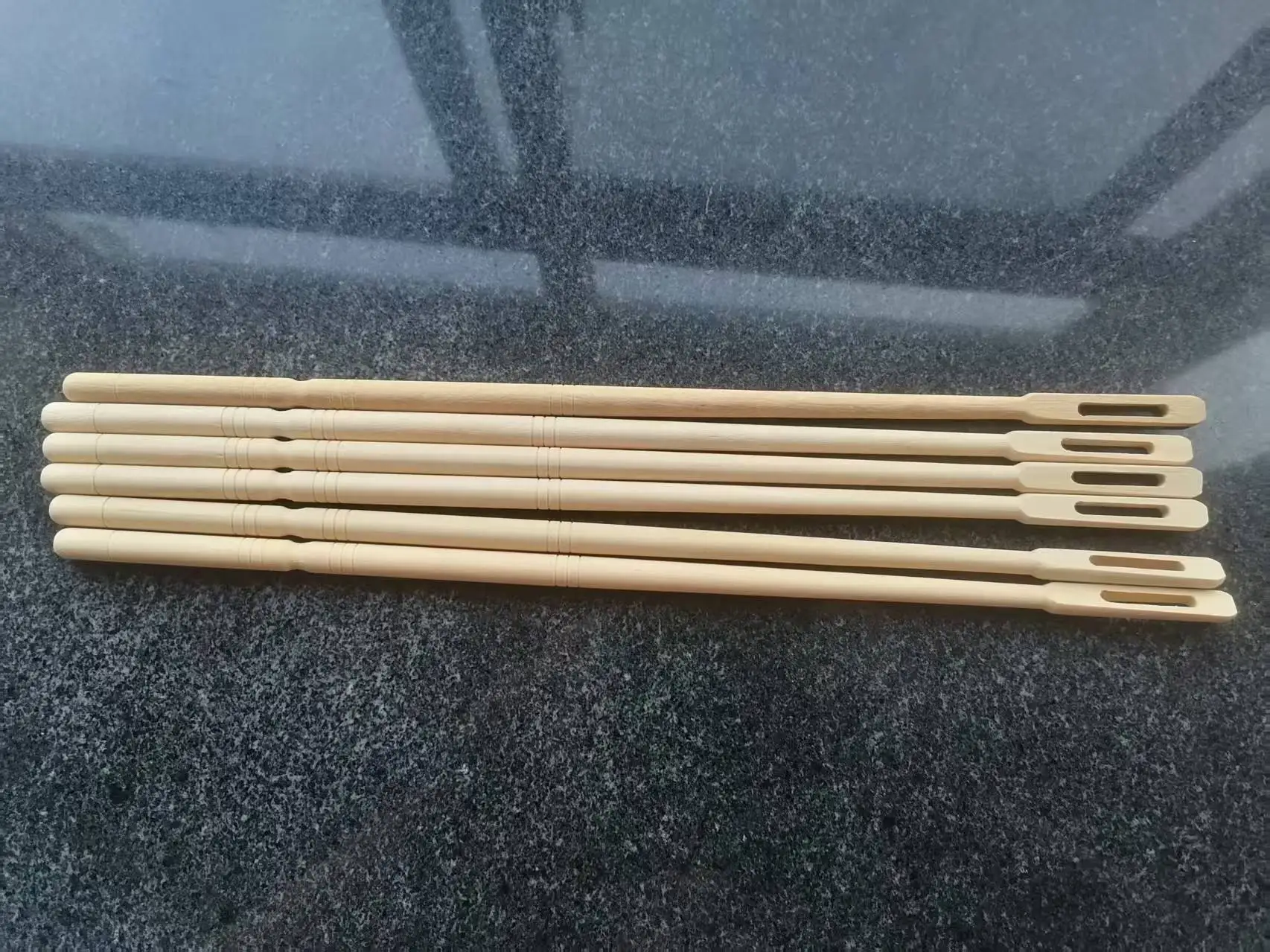 2pcs Maple wood flute wooden probe rod probe rod flute wooden probe thin tube inner wall cleaning wipe rod flute cleaning rod