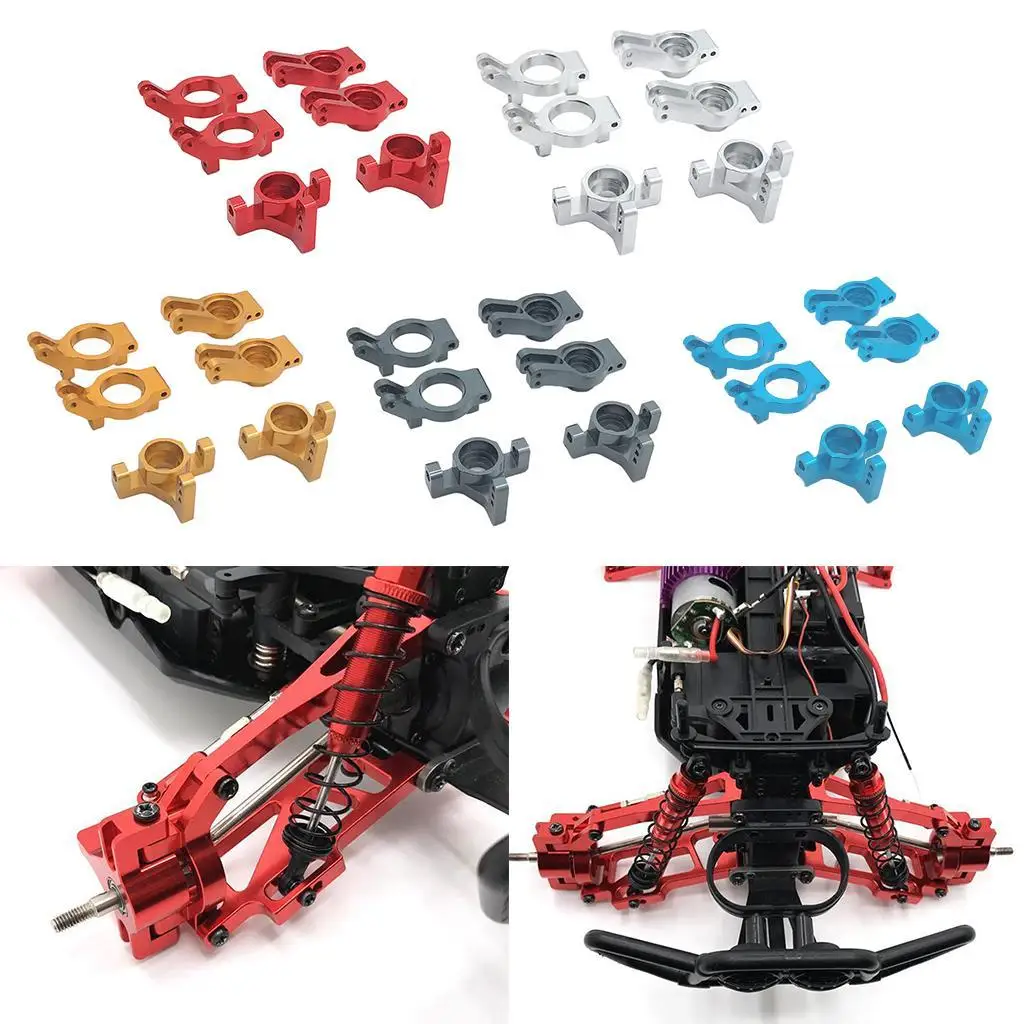 Steering Hub Carrier Rear Wheel Seat C Type Seat Upgrade Parts Fits WLtoys 12401 12402 12403 12404 12409 RC 1:12 Car Parts