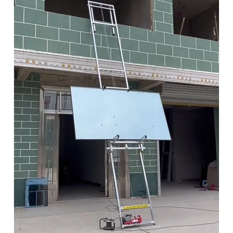 4-25m Solar Panel Lift Electric Small Glass Door Window Lift Elevator Mini Portable Material Hoist Brick Crane