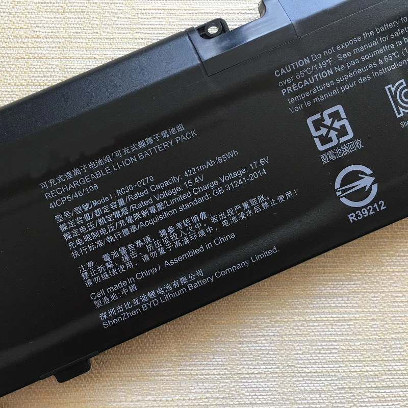 Imagem -03 - Bateria do Portátil para Razer Blade 15 Rz090270 Rz09-0300 Rz09-0351 0369 Rc30-0351 Rc30-0328 Rz09-0410 20232023 2023