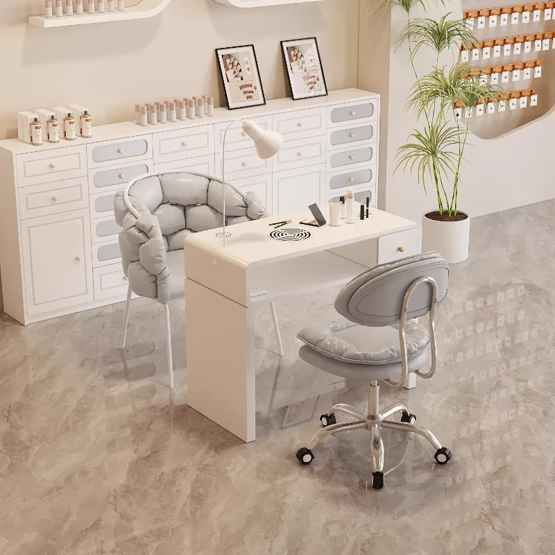 

Affordable Luxury Nail Tables Multi-functional Trendy Creamy Nail Tables Singles Commercial Furniture Tavoli Ungueali ZY40MJZ
