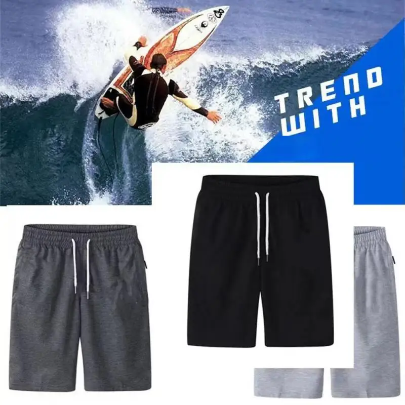 Summer Casual Shorts Men Boardshorts Breathable Beach Shorts Comfortable Fitness Basketball Sports Short Pants Male bermudas