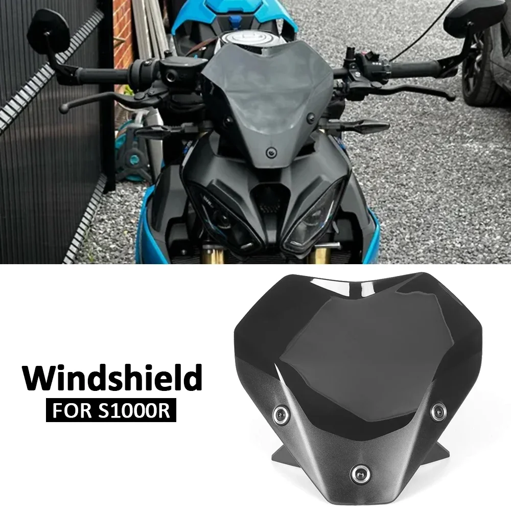 

Motorcycle Spoiler Windscreen Windshield Wind Deflector Screen Shield Spoiler NEW FOR BMW S1000R S1000 R S 1000 R 2021-2025 2024