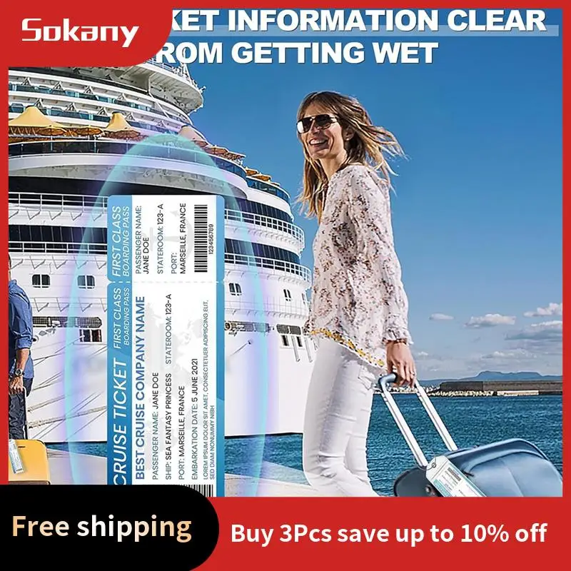 A59E-荷物タグ、スーツケースタグ10個パック、クルーズ荷物タグホルダー、クルーズ荷物タグ、荷物ラベル、クルーズ荷物タグデュール