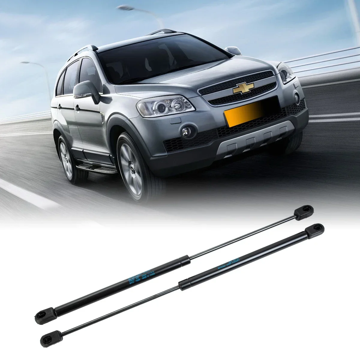 2PCS For Chevrolet Captiva 2006 - 2019 96830124 Front Bonnet Hood Gas Struts Bars Spring Shock Support Lift Car Accessories