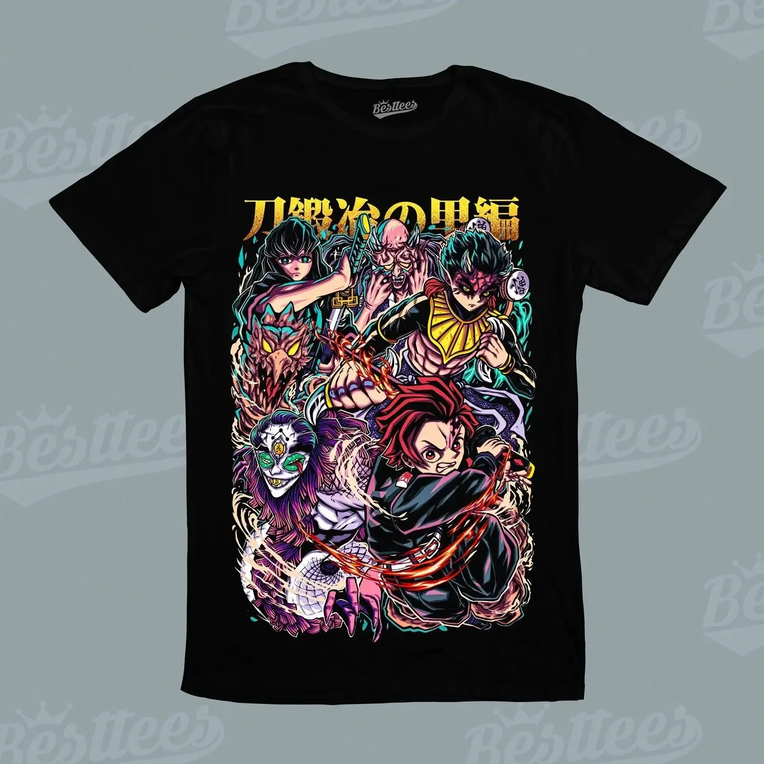 Demon Slayer Anime Japanese Trend Graphic Tanjiro Nezuko Zenitsu Finale T-Shirt