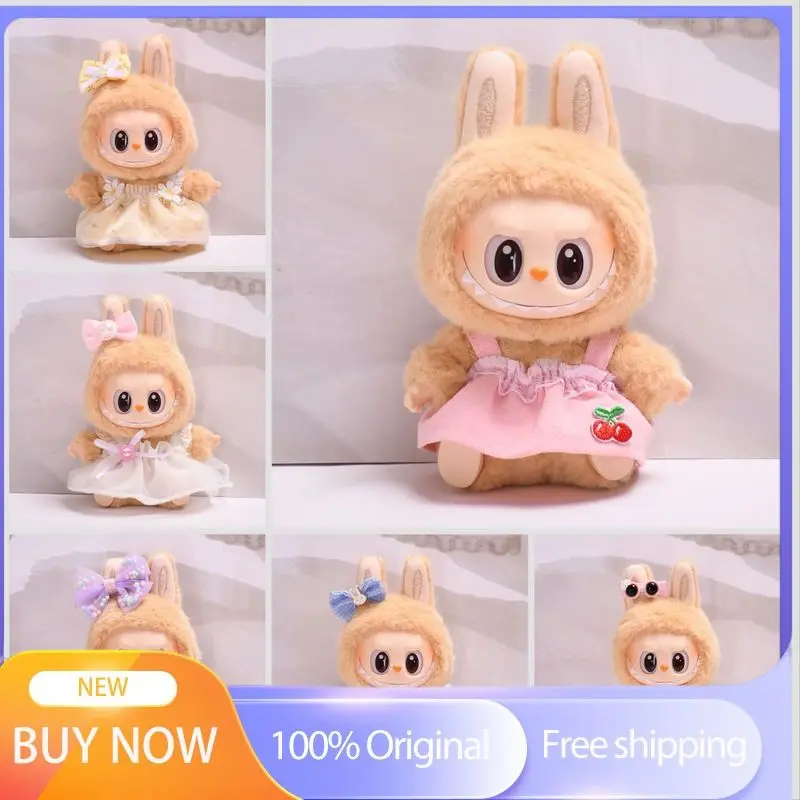 

For 17cm Labubu V2 Mini Plush Doll Clothes Diy Accessories Children'S Toys Costumes Decoration 5 Different Styles Birthday