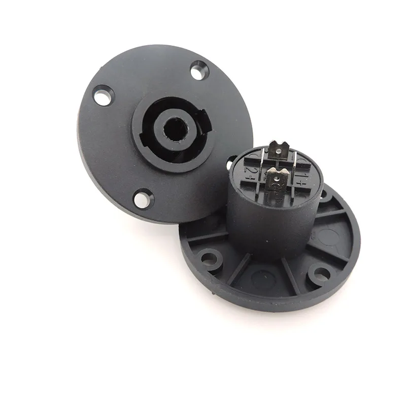 1pcs 4pin Round XLR mount panel power socket European-style 4Pin Female Compatible Audio Cable Connector socket E1