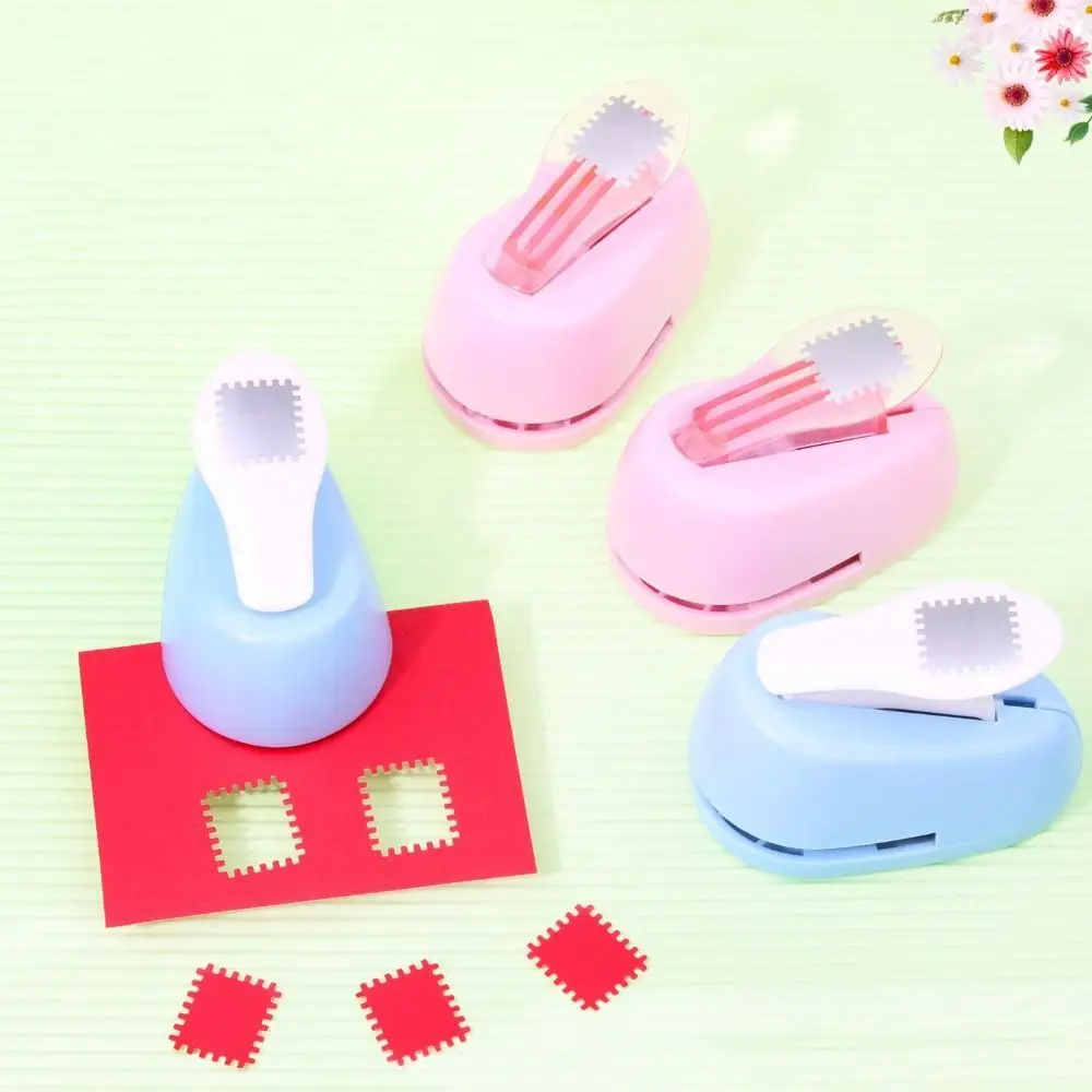 Labor Saving Stamp Border Punch Creative DIY Round Hole Punch Cutting Craft Paper Cutting Toothed Puncher Embosser Craft