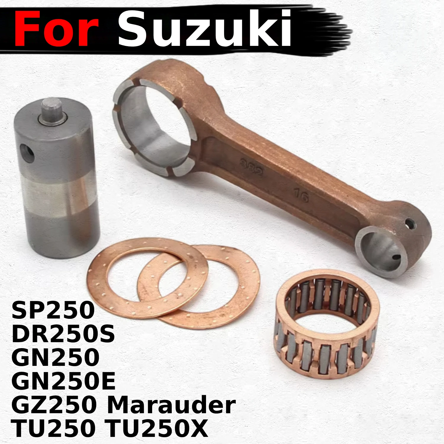 

12161-38201 12161-38200 Motorcycle Crankshaft Connecting Rod Kit Racer Engine For Suzuki GN250E TU250 DR250S GZ250 SP250 LT250EF