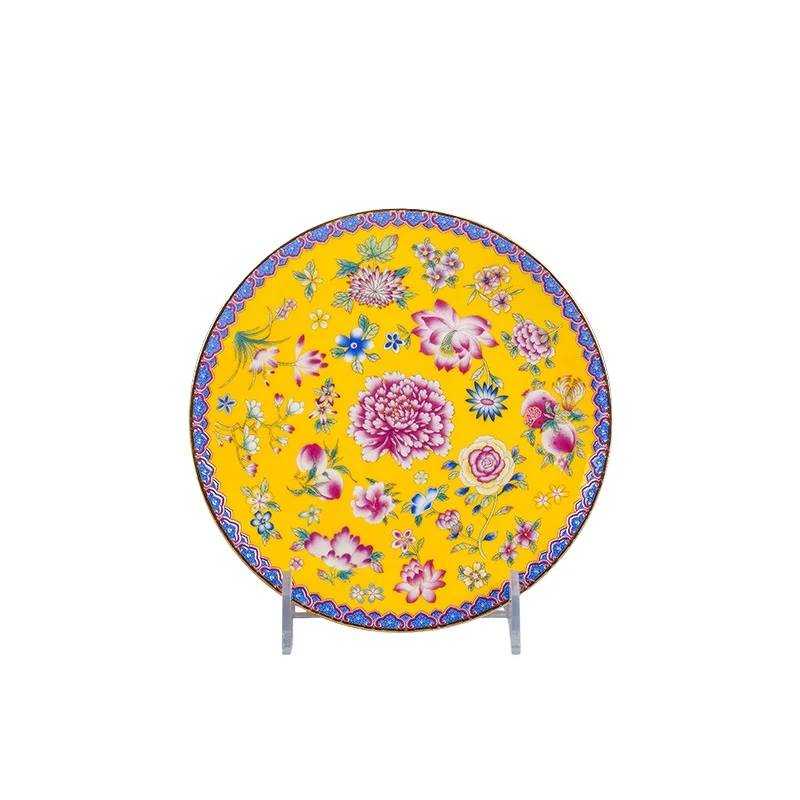 

Enamel ceramic plate Small dish plate, household spitting bone plate