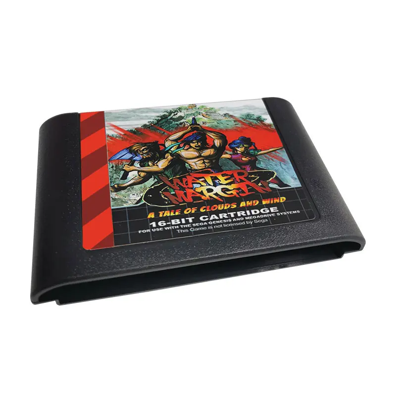Cartucho de juego de 16 bits, tarjeta MD de borde de agua para consola de videojuegos PAL y NTSC Original Genesis/Mega Drive