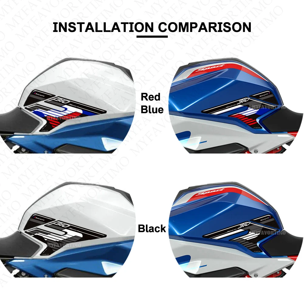 2021 2022 2023 2024 2025 Motorcycle Decals Tank Pad Protection Stickers Fuel Oil Kit Knee For BMW G310R G 310 R G310