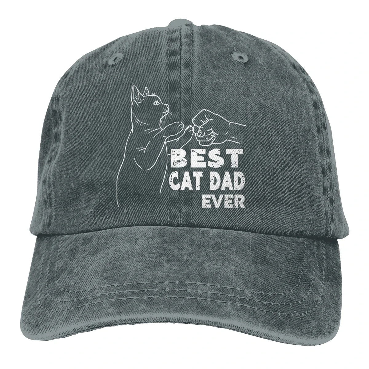 Meme Baseball Cap Men Hats Women Visor Protection Snapback Best Cat Dad Ever Caps